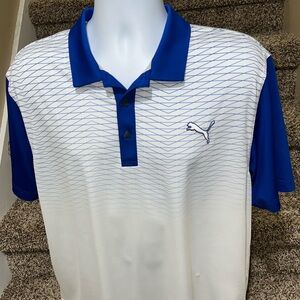 Bright men’s *PUMA Golf* Dry Cell lightweight wicking casual golf ⛳️ polo shirt